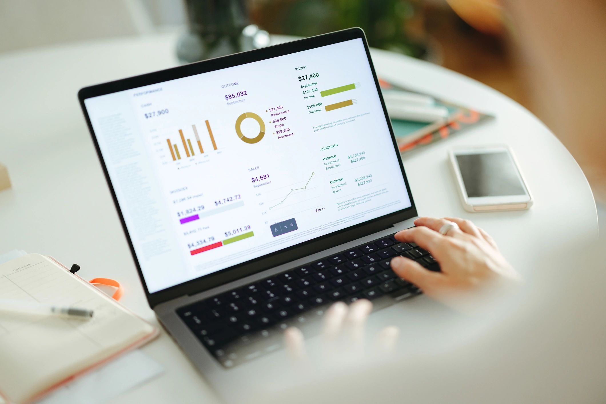 SEO audit analysis laptop