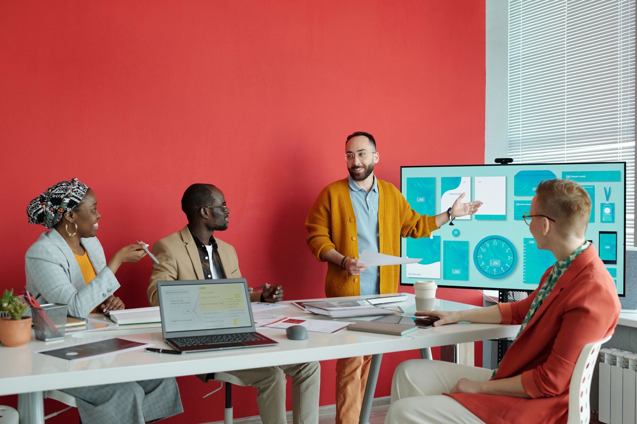 SEO agency team collaborating on strategy